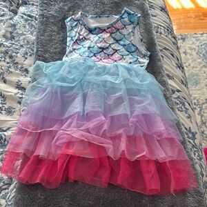 Colorful Mermaid Dress for Kids